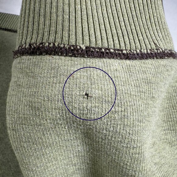 Tommy Bahama Reversible Sweater Men 3XL Brown Green 1/4 Zip Mock Neck Embroidery - Picture 16 of 16